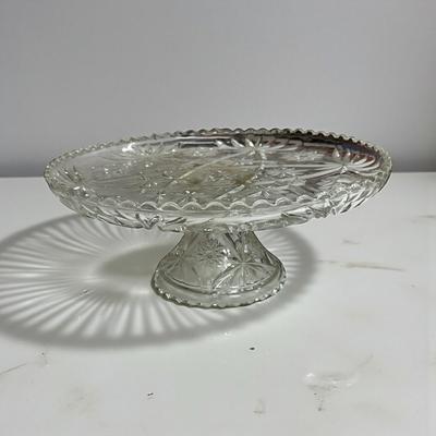 Clear Glass Cake Stand