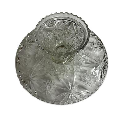 Clear Glass Cake Stand