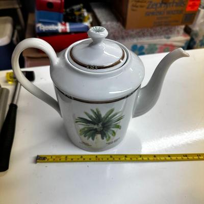 Lot of 3 Pitcher, Teapot and Whiskey Container