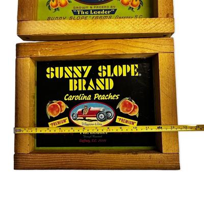 2 Carolina Peaches Signs from Sunny Slopes Gaffney, SC