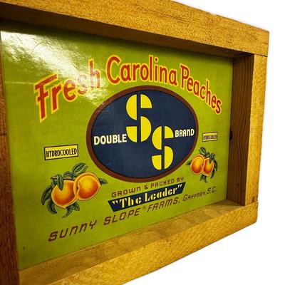 2 Carolina Peaches Signs from Sunny Slopes Gaffney, SC