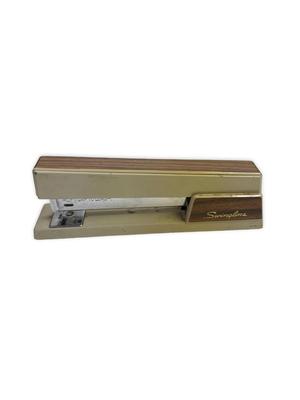 Vintage Regular Size Stapler #3 Tan/Brown Swingline, works