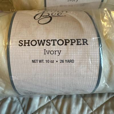 Lot of Ivory Colored Thick Yarn by Showstopper