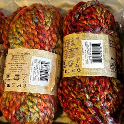 Lot of Yarn-Country Loom Colorburst + Chunky Gray