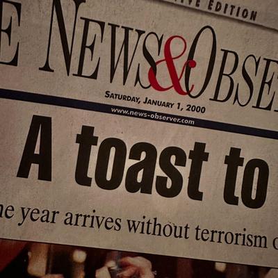 4 Vintage NewsPapers 2000/Putin/Yeltsin/Afghan