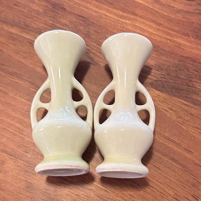 2 Matching Small Vases 5" Tall