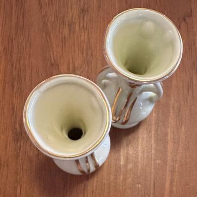 2 Matching Small Vases 5" Tall