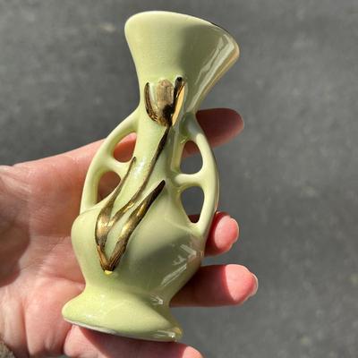 2 Matching Small Vases 5" Tall