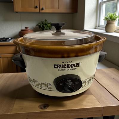 Vintage Rival Crock Pot Slow Cooker, Tested/Works Fine