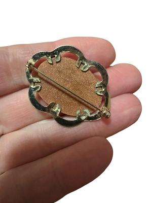 Lot of 6 Vintage Brooches, Stick Pin and Sweater Guard/Dress Clip