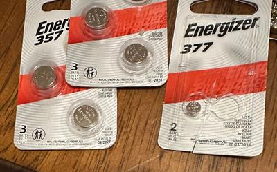 Lot of 4 Watches and Energizer Batteries