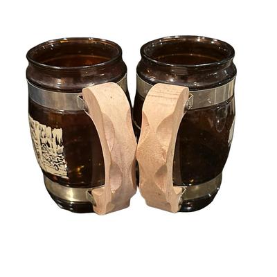 2 Siesta Ware Vintage Mugs with Washington DC & Luray Caverns VA