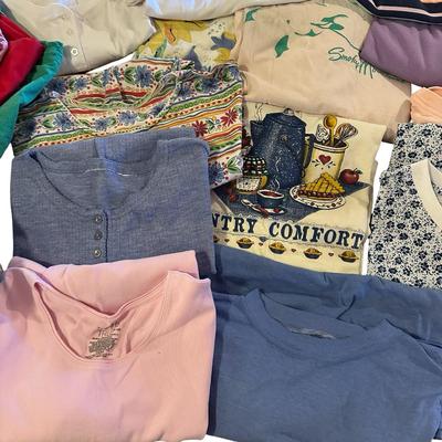 Big Lot of Womens Knit Short Sleeve Shirts (23) + 4 Shorts