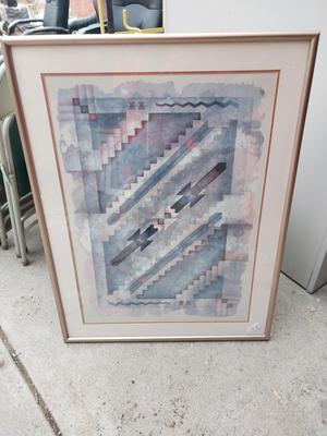 FRAMED ABSTRACT WALL ART