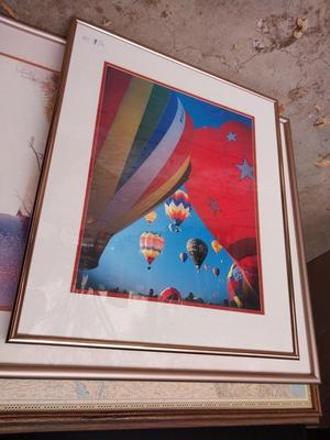 FRAMED AIR BALLOON ARTWORK