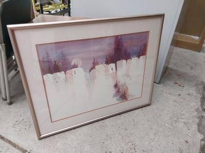 SIGNED FRAMED ARTWORK