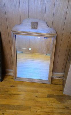 WOODEN FRAMED MIRROR