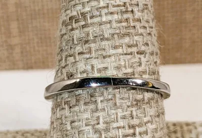 **New Arrival** Size 8½ "Crown Style" RING with 7 Top Row Round Stones and Lower Row with 9 Smaller Stones on a Silver Tone...
