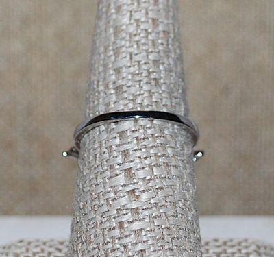 Size 7 Silver Colored "JEWELED WINGS" RING with 2 Feathered Styles Clear Stones Wings on a Silver Tone Setting & Band (3.1g)