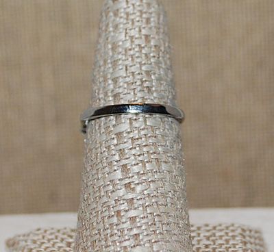 Size 7¼ Marked .925 - "Heart in Heart" Party Style RING with Beautiful Clear Round Stones Surround and Vertical Baguettes on a...