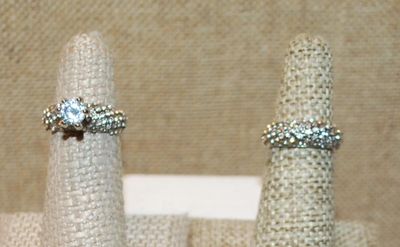 DOUBLE BONUS RINGS SET --2 Rings-Size 5 -- SEE DESCRIPTION