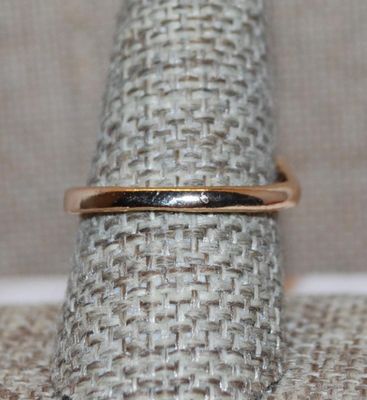 Size 11 Gold Tone No Stones "LOOP & SNAKEHEAD" RING (3.2g)