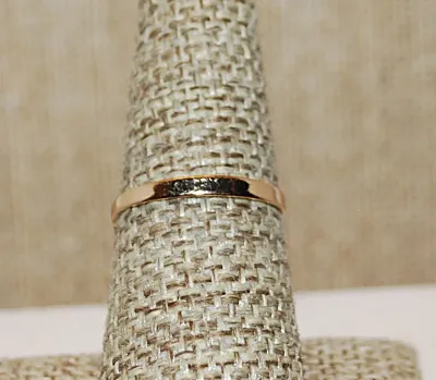 Size 7¾ Delicate Wrap-Around No Stones "BRANCH" RING on a Gold Tone SPLIT BAND (1.0g)