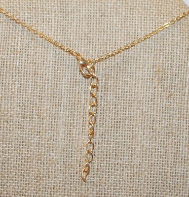 7 Dainty "Gold" Stars Necklace 14" L