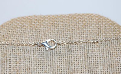 Colorful Acrylic Rectangle PENDANT (1¾" x ¼") on a Silver Tone Adjustable Necklace Chain 16"-18" L