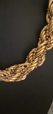 Sale Photo Thumbnail #20: Incl:  Bolo w/ agate  
multi strand choker
3 braided choker
ornate multi braid with bejewls