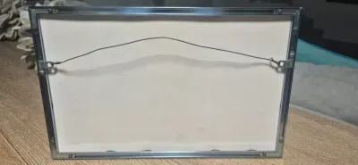 Sale Photo Thumbnail #228: Ink Drawing of "Seaboard Coast Line" Diesel ~ signed / numbered
litho pen n ink of Seaboard diesel, numbered 328 /600
signed:  in litho & by artist Betty Sedberry "82
silver modern frame , acrylic cover, 15"/ 13"