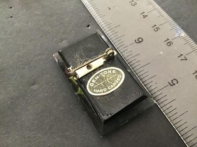 Lucite Reverse Carved By Gem Tone