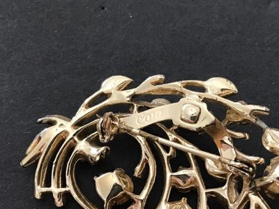 Coro Vintage Rhinestone Brooch