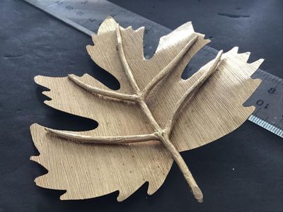 Jumbo Gold Tone Statement Brooch