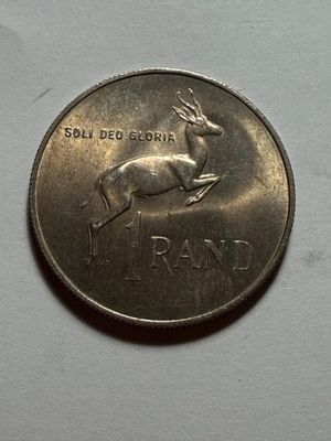 Sale Photo Thumbnail #372: 1967 South Africa 1 Rand Dr. Hendrik French Verwoerd Silver UNC Coin #89 as Pictured. $5 DOMESTIC SHIPPING.