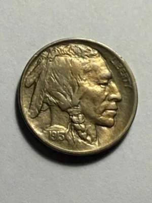 Sale Photo Thumbnail #381: 1913-D TYPE-1 RAISED GROUND AU/UNCIRCULATED CONDITION BUFFALO NICKEL AS PICTURED. $5 DOMESTIC SHIPPING.