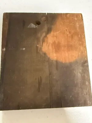 Sale Photo Thumbnail #401: Antique 1896 Copper Printing Block 4.25"x5" "The Picture Tells Its Own Story" Metzger's Catarrh Cure Advertisement as Pictured. $7 DOMESTIC SHIPPING.