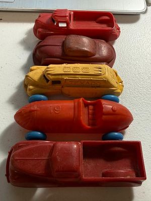 Sale Photo Thumbnail #459: (5) Scarce c1930's Plastic Toy Cars & Trucks Preowned from an Estate as Pictured. $5 DOMESTIC SHIPPING.