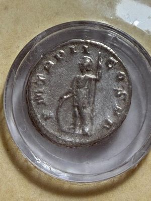 Sale Photo Thumbnail #462: Roman AR Denarius Emp. Gordian III (238-244 AD) Silver Coin (Nickel Size) as Pictured. $5 DOMESTIC SHIPPING.
