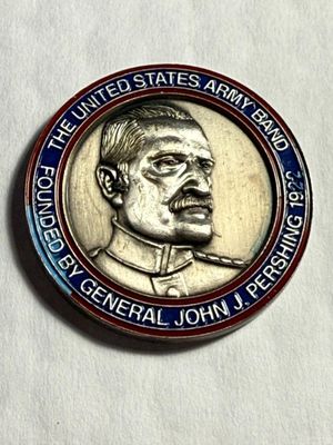 Sale Photo Thumbnail #466: United States Army Band General John J. Pershing 1922 Challenge Large PEWTER Coin/Medal as Pictured. $5 DOMESTIC SHIPPING.