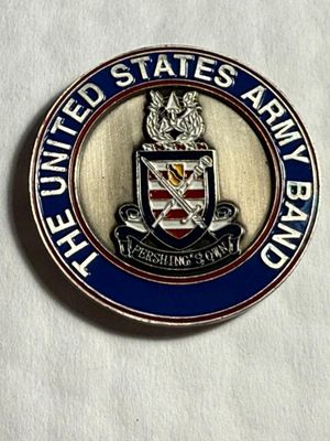 Sale Photo Thumbnail #467: United States Army Band General John J. Pershing 1922 Challenge Large PEWTER Coin/Medal as Pictured. $5 DOMESTIC SHIPPING.