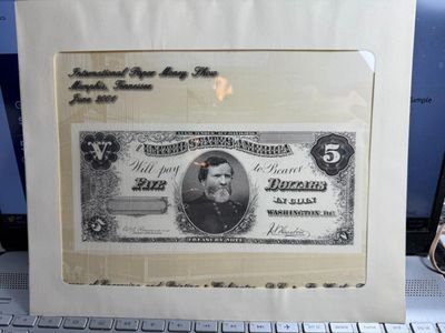 Sale Photo Thumbnail #475: 2001 INTERNATIONAL PAPER MONEY SHOW MEMPHIS, TENNESSEE $5 SOUVENIR SHOW CURRENCY CARD IN ORIGINAL ENVELOPE AS PICTURED.