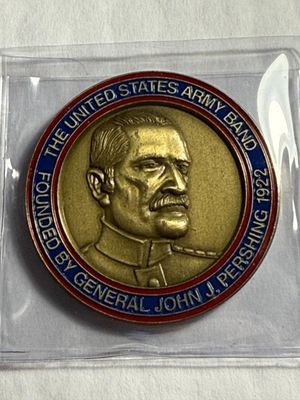 Sale Photo Thumbnail #479: United States Army Band General John J. Pershing 1922 Challenge Large BRONZE Coin/Medal as Pictured. $5 DOMESTIC SHIPPING.