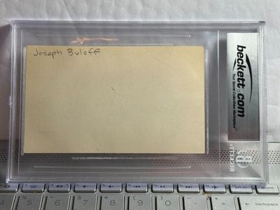 Sale Photo Thumbnail #483: Historic Celebrity Cuts JOSEPH BULOFF Beckett Authentic Autograph as Pictured. $5 DOMESTIC SHIPPING.