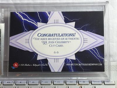 Sale Photo Thumbnail #492: 2024 Historic Celebrity Cuts PETER GENNARO Beckett Authentic Autograph as Pictured. $5 DOMESTIC SHIPPING.
