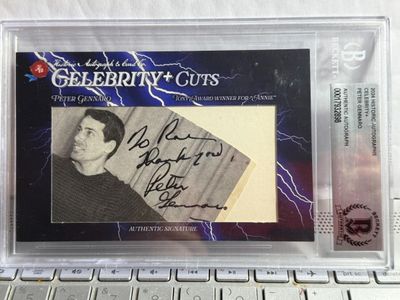Sale Photo Thumbnail #490: 2024 Historic Celebrity Cuts PETER GENNARO Beckett Authentic Autograph as Pictured. $5 DOMESTIC SHIPPING.