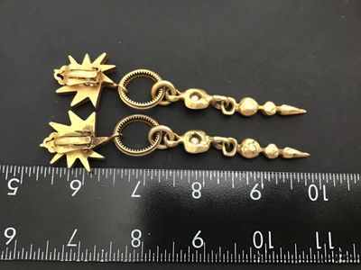 Celestial Vintage Statement Earrings