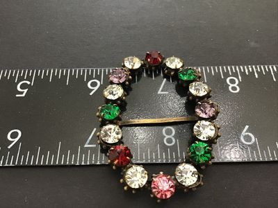 Antique Gorgeous Rhinestone Scarf Clip