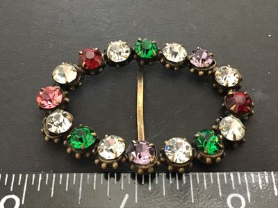 Antique Gorgeous Rhinestone Scarf Clip