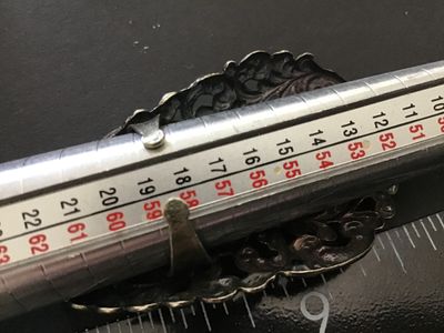 Vintage Open Works Glass Statement Ring Unique